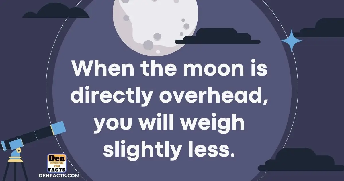 Why You Weigh Slightly Less When the Moon is Overhead